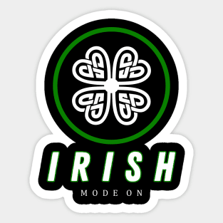 irish mode on Sticker